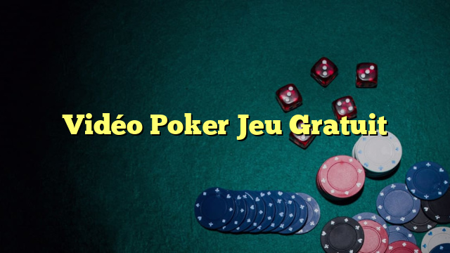 Vidéo Poker Jeu Gratuit